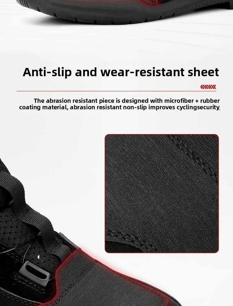 Motorcycle Shoes for Men, MTB Cycling Shoes, Winter Hiking High-Cut Boots, Tenis Masculino, Road Bicycle Sneaker，Casual Shoes