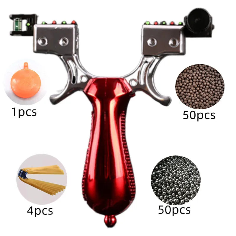 Professional Hunting Laser Slingshot High-power Outdoor Shooting Resin Catapult with Rubber Band Sports Entertainment Tools Set