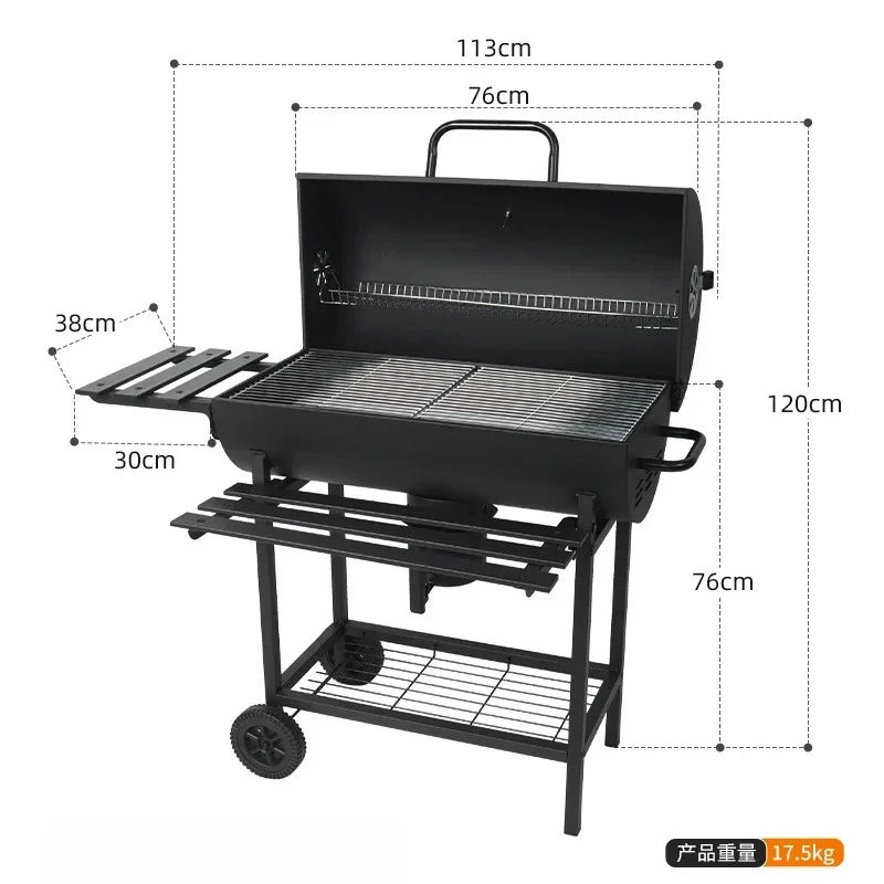 Barbecue grill, household outdoor grill, barbecue charcoal grill