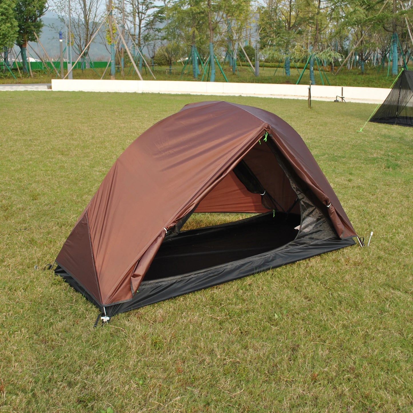 Ultralight Double Layer 1 Person Camping Tent, CZX-217 Waterproof Ultralight 1 Person Backpacking Tent Come with Footprint