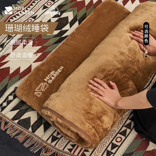 Outdoor Adventure Sleeping Bag For Camping Hiking Waterproof Warm Ultralight Portable Envelope Equipment