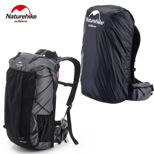 Naturehike Ultralight Backpack With Frame Waterproof Travel Bag Men Women Camping Climbing Hiking With Rainproof Cover 45L/65L