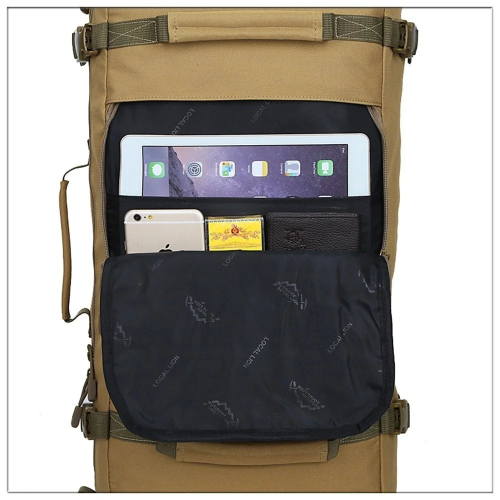 50L Tactical Military Backpack Male Outdoor Army 3p Trekking Rucksack Travel Hiking Men Camping Hunting Backpack Molle Assault