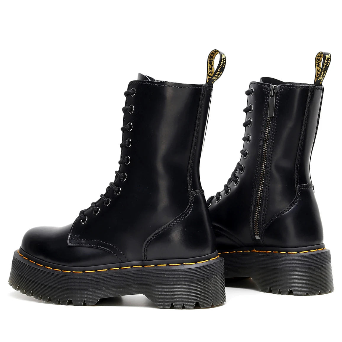 Women Boots Genuine Leather Platform Boots Motorcycle Designer Shoes Woman Zipper Optical Soles Fashion Sexy Punk Long Boots 39