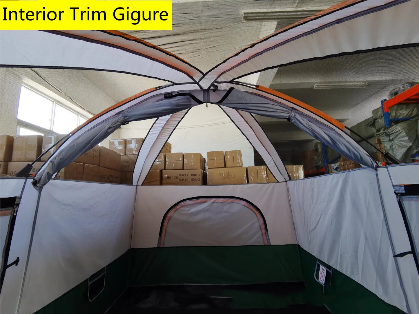 Outdoor Camping Tent Portable Rainproof Mosquito Proof Double Layer Tent 3-5 People One Bedroom One Hall Small Size Tent