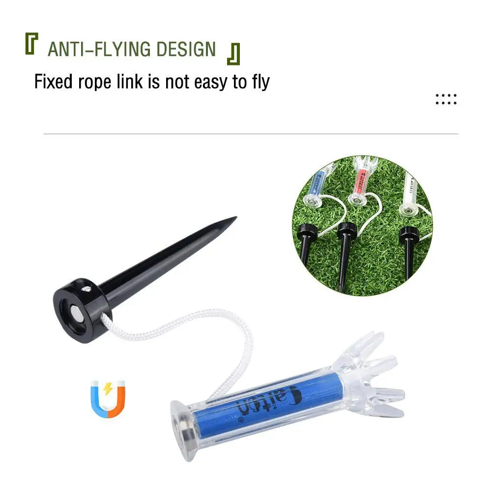 5pcs/set 79/90mm Magnetic Plastic Golf Tee Set Plastic Step Down Golf Ball Tee Holder Golf Training Practice Tees Accessories