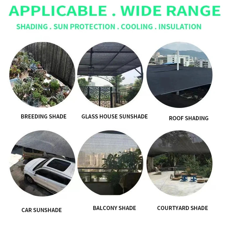 Outdoor Garden Shading Net, Terrace Awnings, Camping Shade Cover Mesh, UV Protection, HDPE Sunscreen Fabric, Shade4x5m ﻿