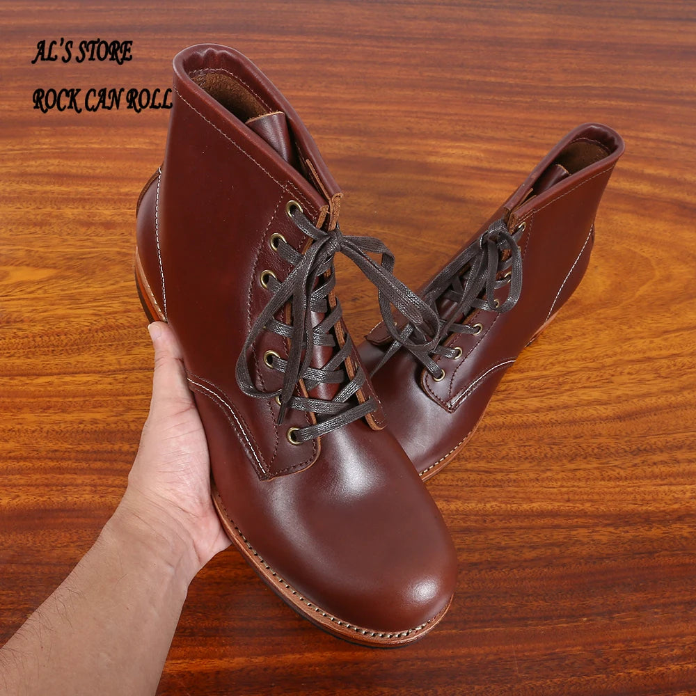 XW318 RockCanRoll Super Quality Size 35-52 Handmade Goodyear Welted Durable Italian Cowhide Boot Custom Made Available