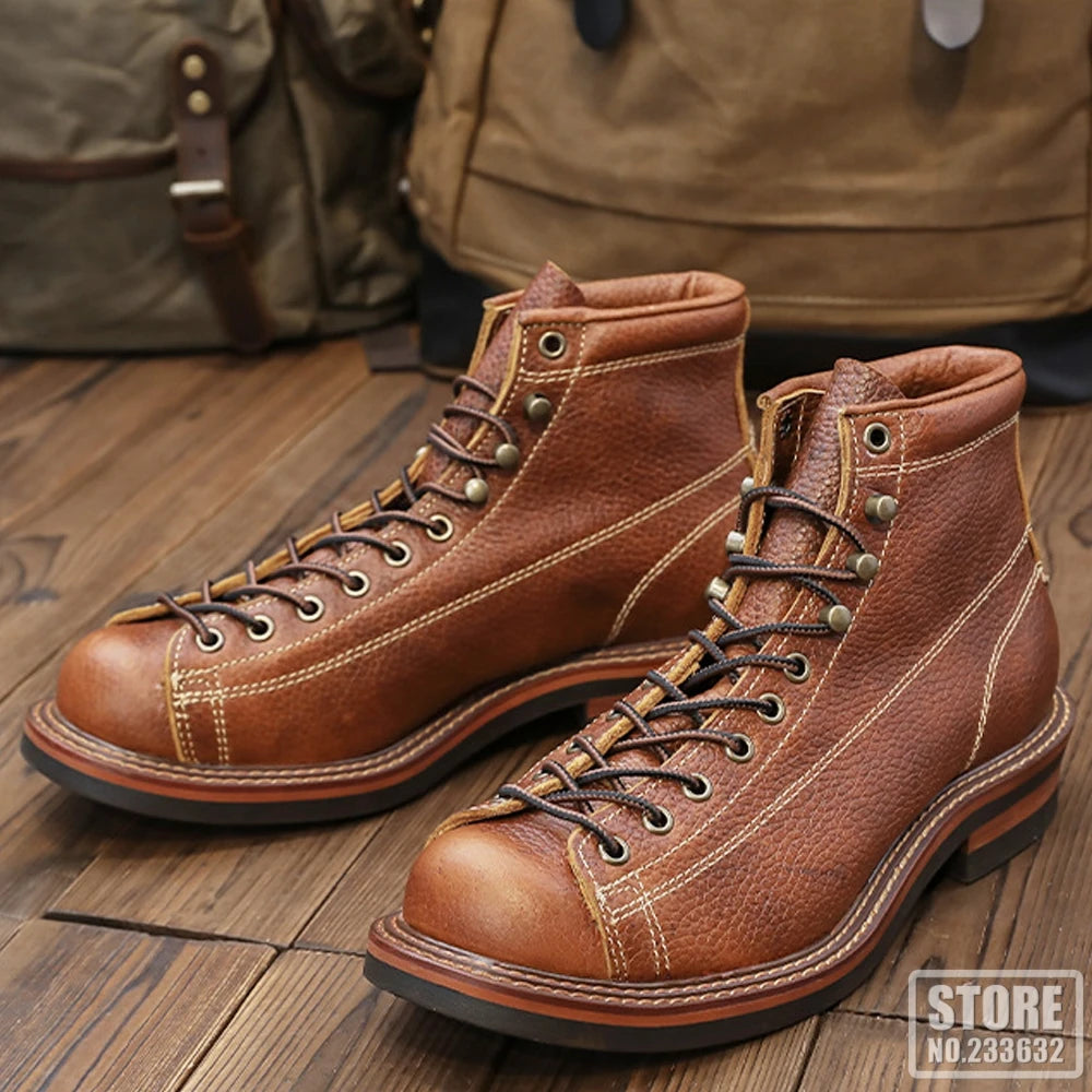 Motorcycle Boots Waterproof  Microfiber Material Moto Boots Motorcycle Shoes Motorbike Chopper Cruiser Touring Ankle Shoes