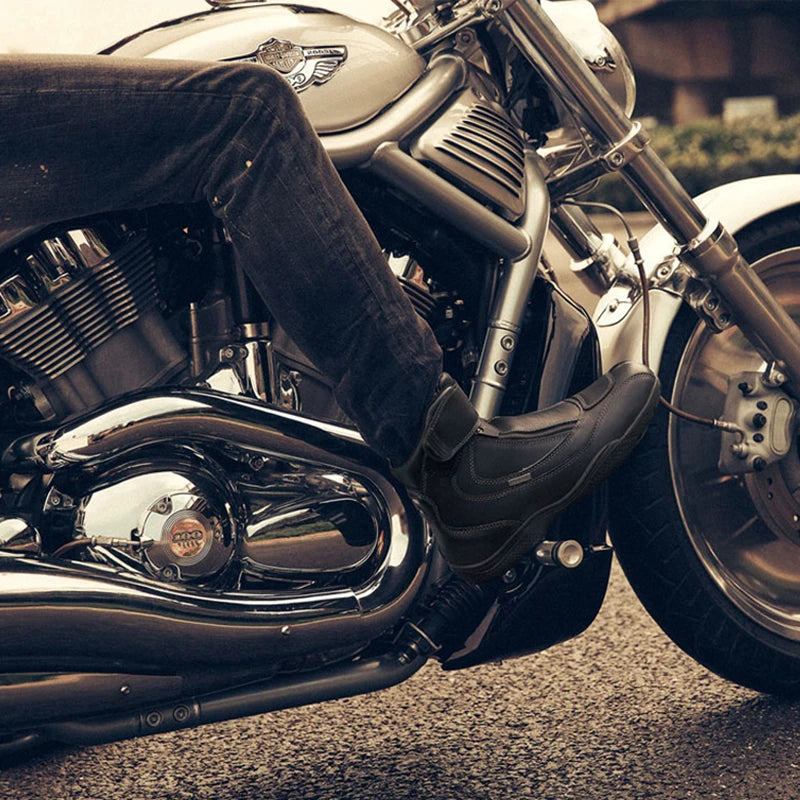 ARCX Waterproof Cow Leather Motorcycle Boots for Men Racing Riding Motorbike Shoes Protective Gear Durable Safety Footwear