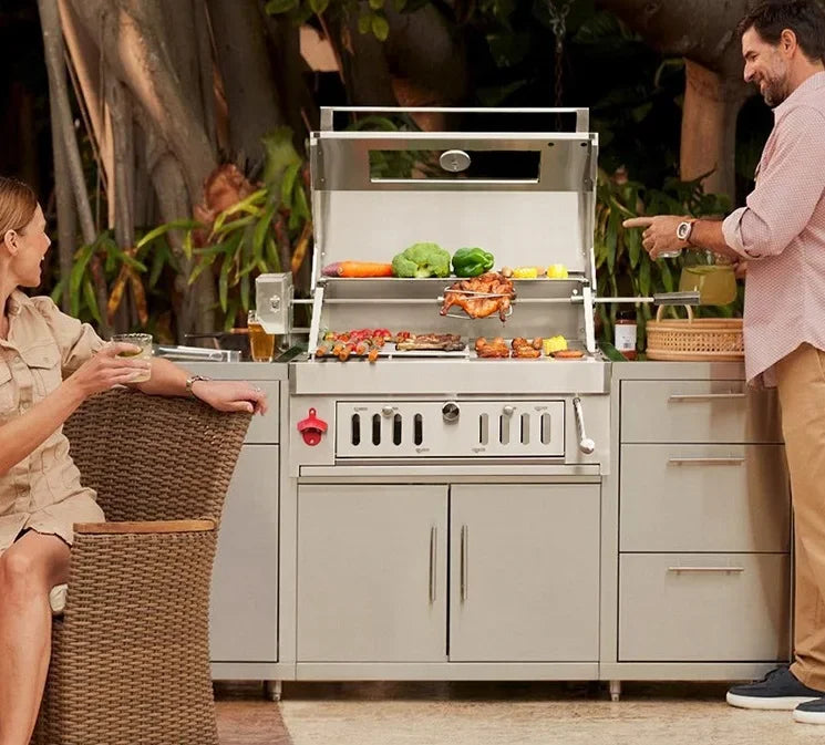 New Arrival Outdoor Party Professional Stainless Steel Built-In BBQ Charcoal Grill