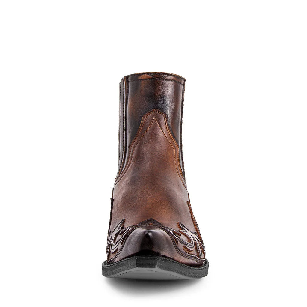 2023 New Men's Ankle Boots High Quality Work Cowboy Boots Zipper Up Motorcycle Boots Men Fashion Western Boots Plus Size 35-48