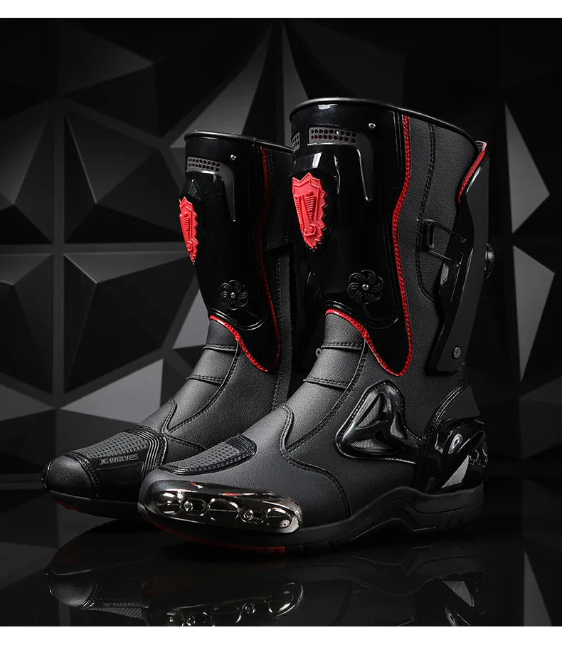 36-47 Anti Fall Motocross Boots Wear-resistant Motorcycle Boots Men's Women Racing Boots Safe Riding Equipment Rally Shoes
