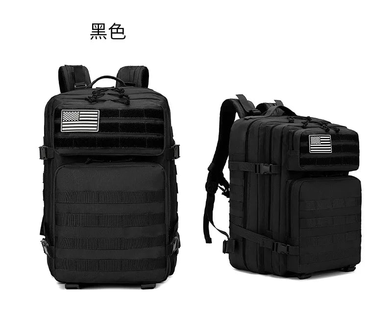 45L Lightweight Hiking Backpack Large Capacity Tactical Backpack Sport Climbing Backpack Outdoor Pack 900DOxford Water-Resistant