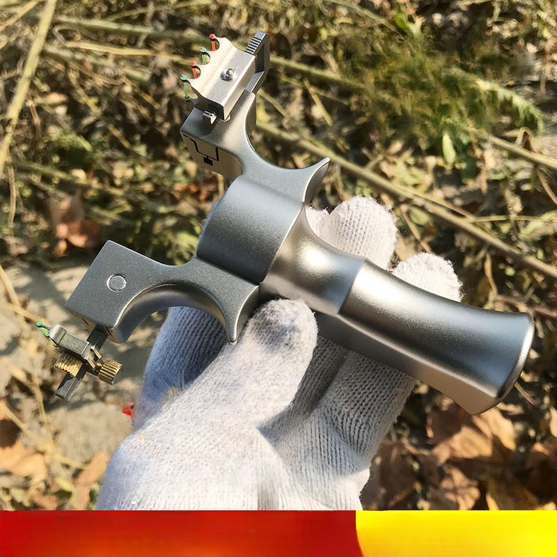 Slingshot Hunting Titanium Alloy TC21 Catapult with Rubber Band Set Professional Outdoor Shooting Games Accessories Adult Toys