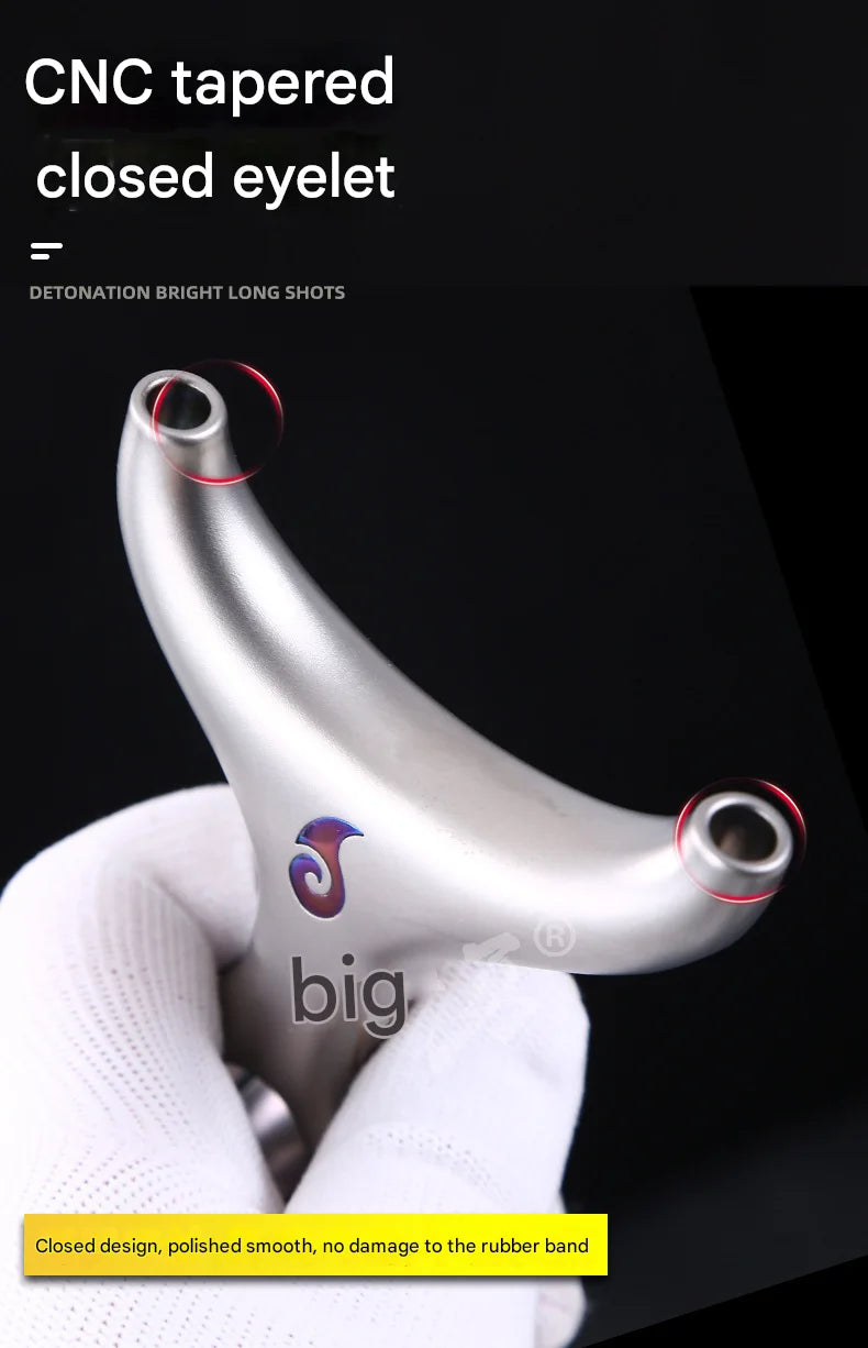 High Quality Titanium Alloy Slingshot Outdoor Hunting Top Card Catapult Tactical Game Professional Slingshot Hunting Accessories