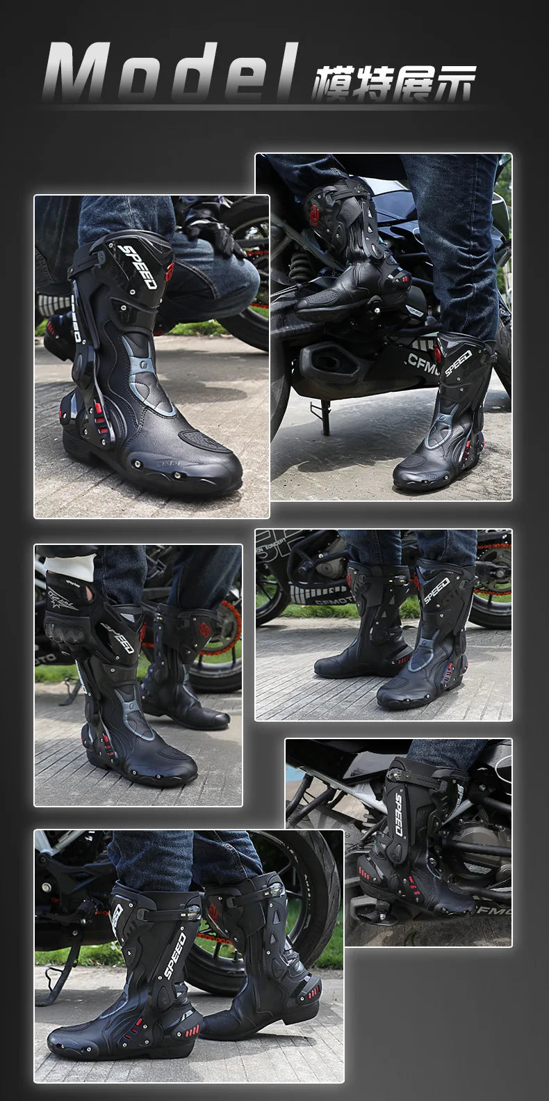 Motocross Summer Boots All Terrain Breathable Water-repellent Off-Road Boots Anti-collision Riding Boots HighTop Racing Shoes