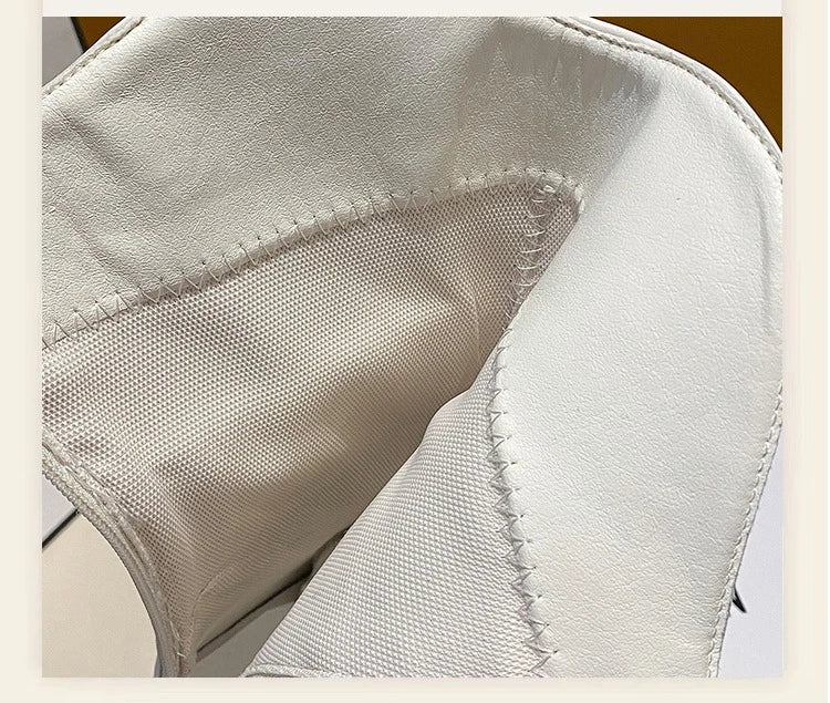 9CM Women Mid Calf Boots Autumn Winte Soft Leather Motorcycle Boots High Platform Square Heels Ladies Chunky Shoes Botas Mujer