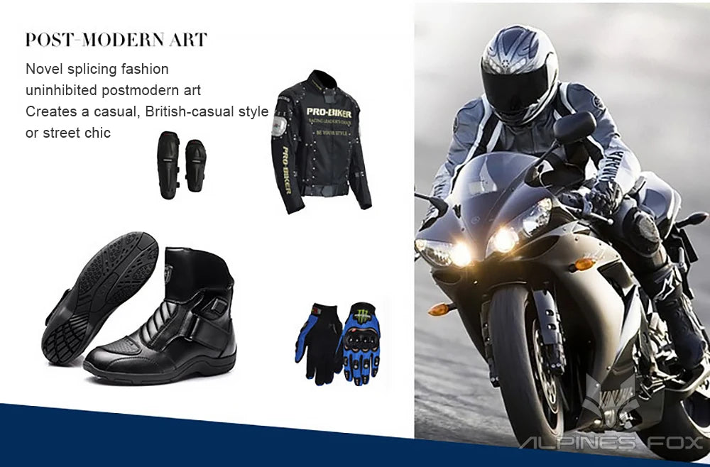 Retro Motorcycle Boots Leather Motorbike Anti-collision Foot Ankle Protective Shoes Moto Riding Short Boot Men