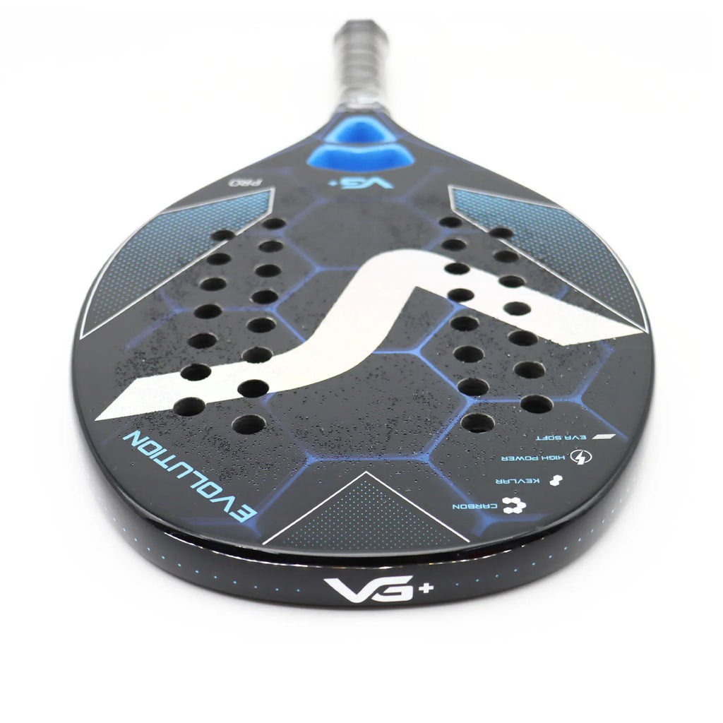 Beach Tennis Racket Kevlar/12K/Carbon with Shiny 3D Surface Non-slip Grip Handle for Beach Sports and Practie with Cover Bag