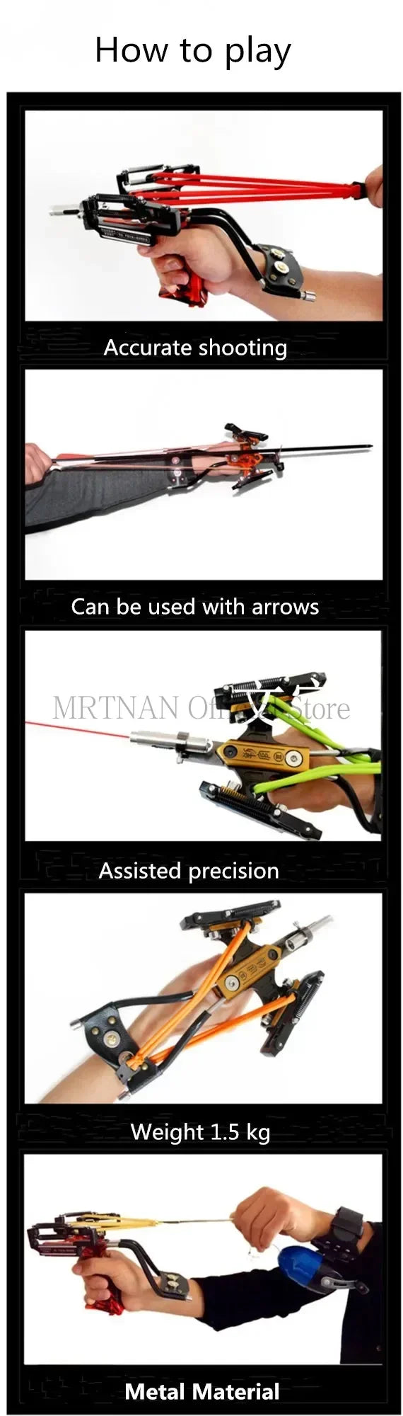 Green/Red Laser Slingshot Black Red Hunting Bow Slingshot Fishing Outdoor Powerful Slingshot Catapult Slingshot Shooting Caza