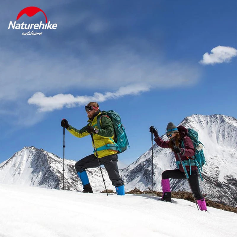 Naturehike ST03 7075 Aluminium Alloy Folding Trekking Pole Walking Stick Climbing Retractable 3 Sections Telescopic Alpenstocks