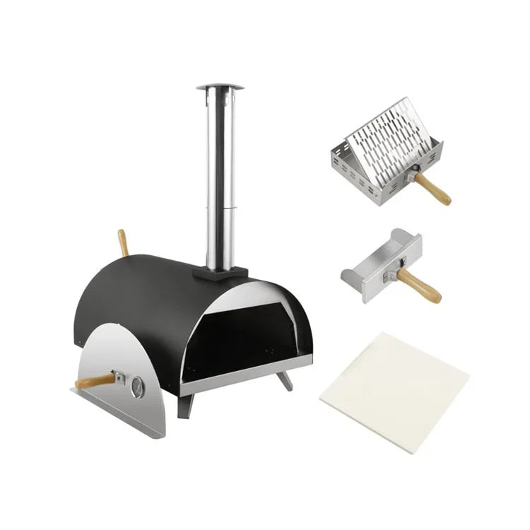 Home Outdoor Wood Burning Wood Fired Pizza Oven Pellet Grill Portable Smoker Grill Charcoal Wood BBQ Smoker