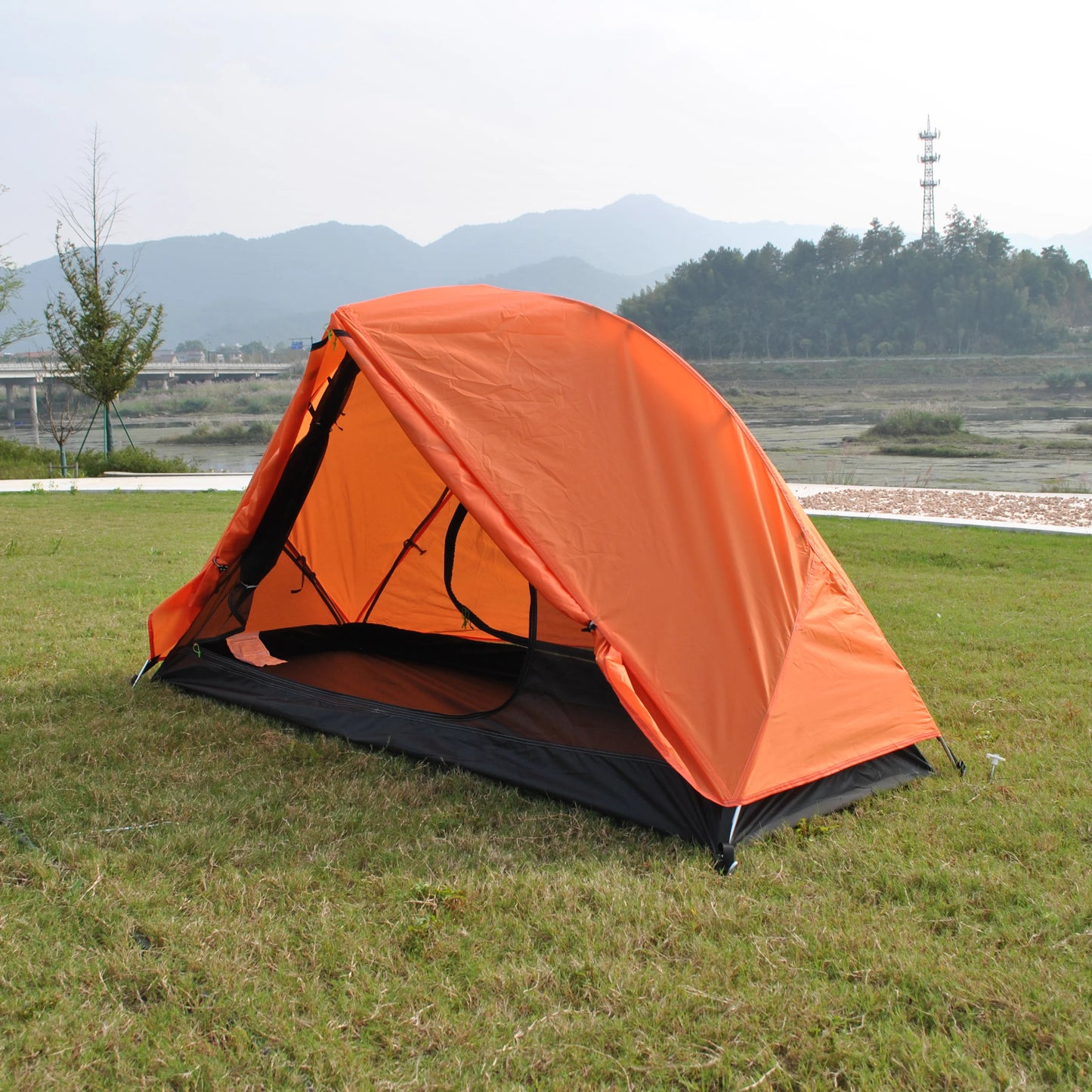 In all weathers 1 Person Lightweight Backpacking Tent, CZX-305 waterproof ultralight 1 man tent,trekking tent,Tents for Fishing