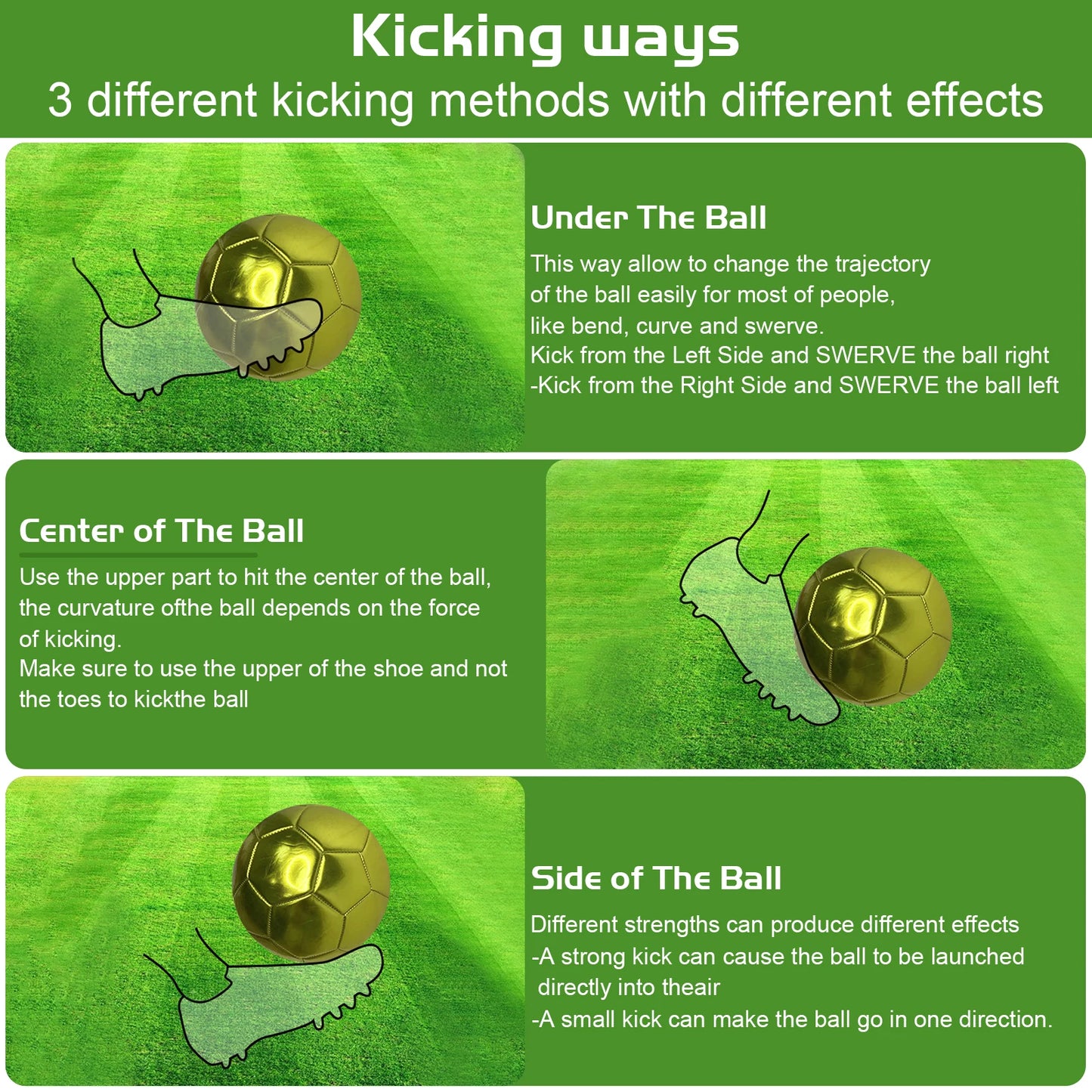 Golden silver Football Soccer Balls Official Size 5 PVC Football Team Training Footy Ball Outdoor Match Game Football Training