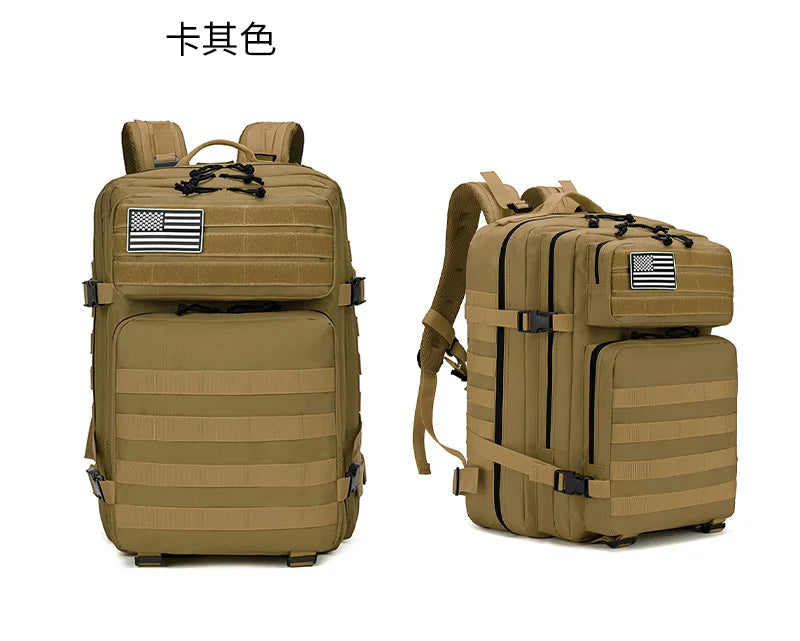 45L Lightweight Hiking Backpack Large Capacity Tactical Backpack Sport Climbing Backpack Outdoor Pack 900DOxford Water-Resistant
