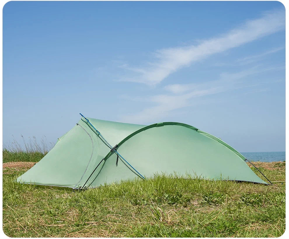 ASTA GEAR Frog2 Windproof Tent Outdoor Camping 2P Silicon Coating Lightweight Tent 10D Nylon Backpack Hiking Windproof Rainproof