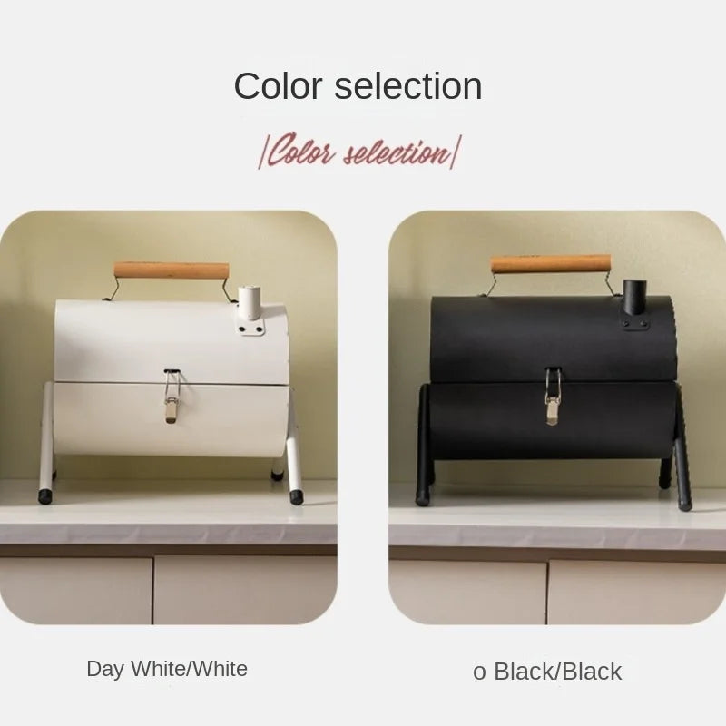 Barbecue Grill Outdoor Portable Picnic Camping Folding Smokeless Grill Household Portable Charcoal Heating Barbecue Grill 2025