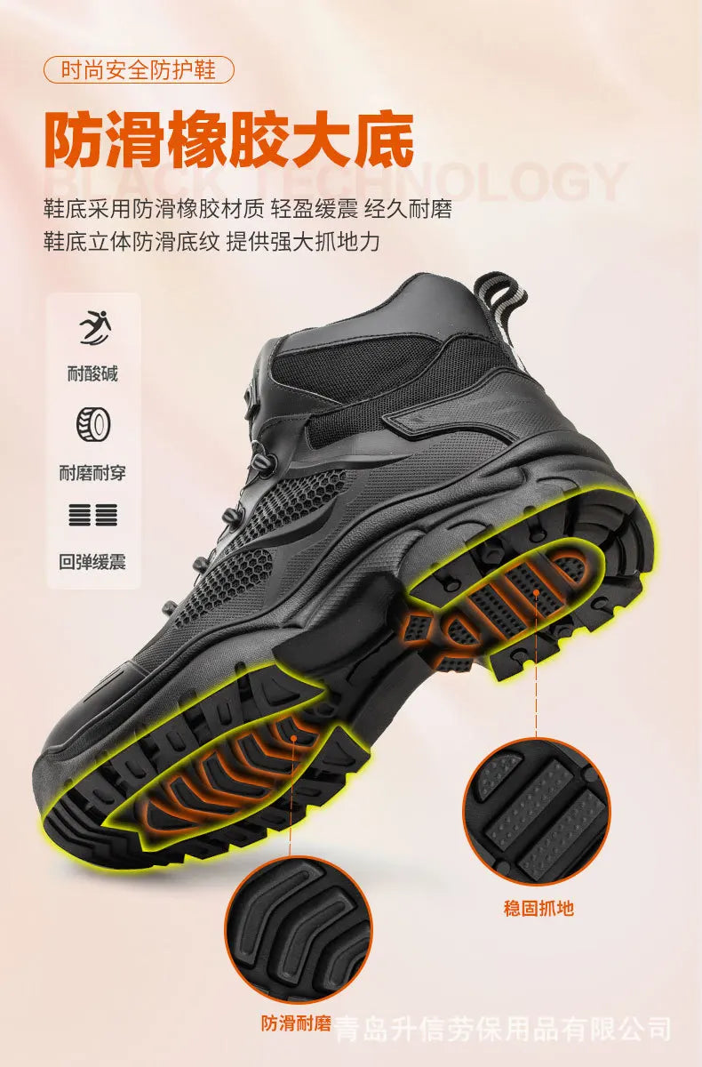 Summer Breathable Motorcycle Riding Shoes Men's Waterproof Motorcycle Riding Boots Retro Locomotive Shoes Large Size