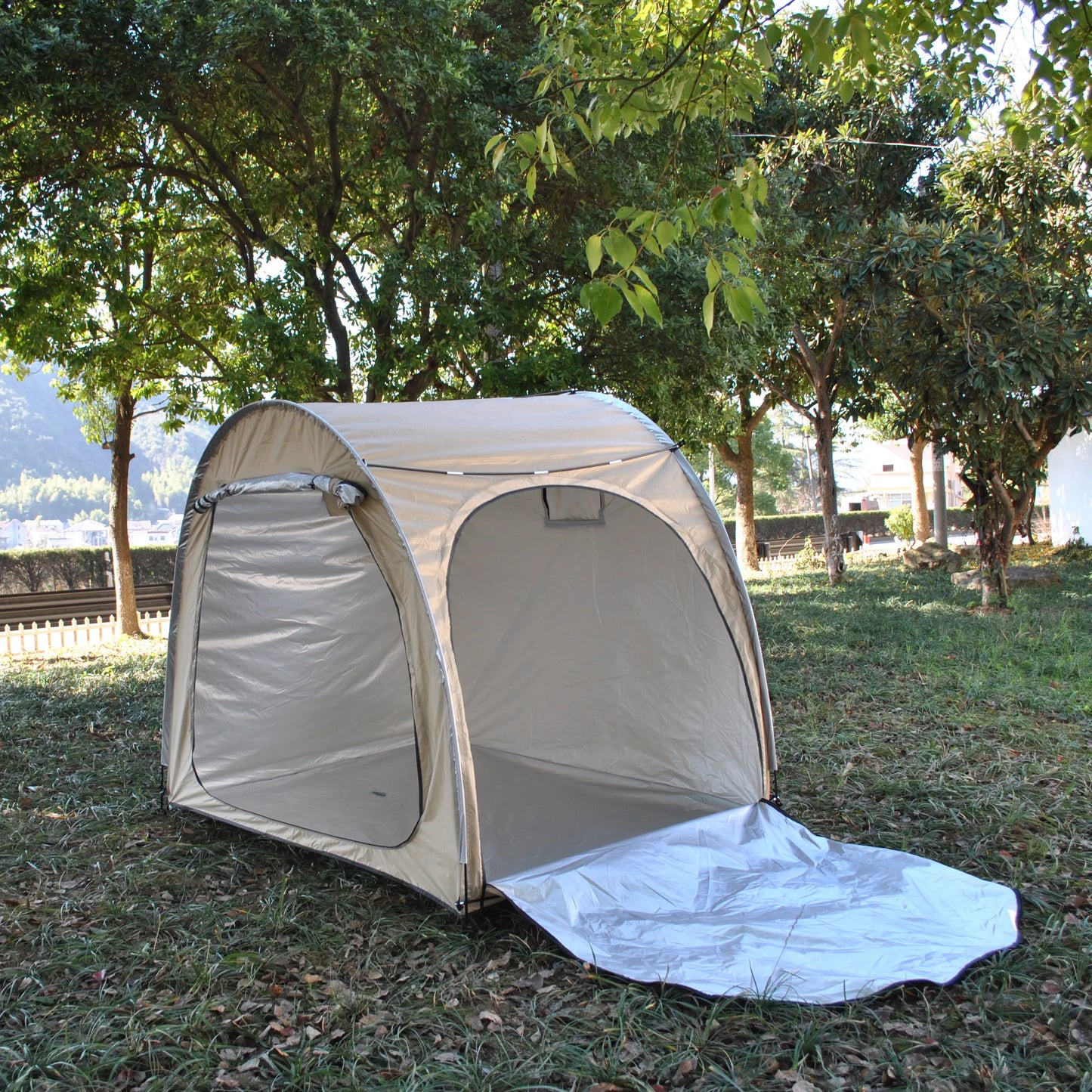 CZX-827 Advanced Bike Tent Bike Storage Shed tent,4 bikes storage tent,4 bikes tent,2 doors bigger cot bed tent,motorcycle tent