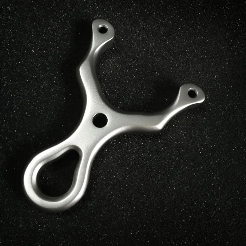 Hot 304 Stainless Steel Slingshot Flat Rubber Band Hunting Catapult Outdoor Shooting Competitive Professional Hunting Slingshot