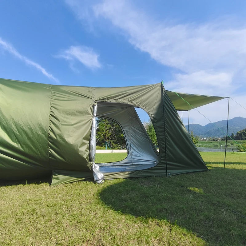 SUV Car Tent with Big Awning, Rear Tent, Camping, Multi-Use Tarp, Roomy Family Camping Tent with Floor, Car Side Tent