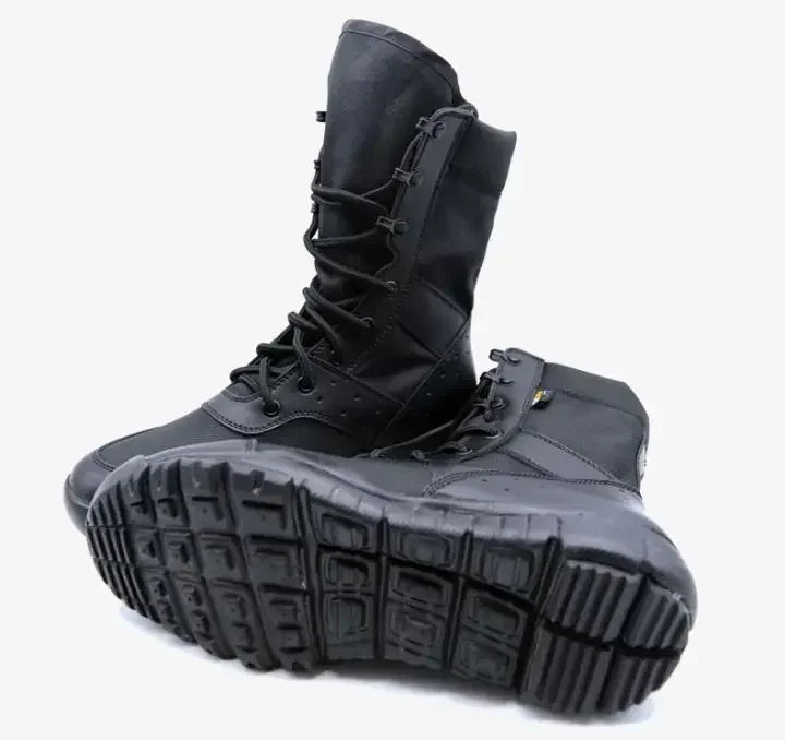 Waterproof Lace Up Tactical Boot Fashion Mesh Motorcycle Men's Work Shoes 47 48 Light Men Combat Ankle Boots