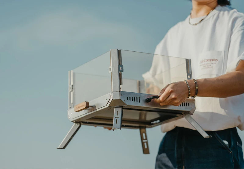 Naturehike Portable Camping Tent Stove glass-ceramic Outdoor Fire Wood Heaters Quick Assemble Backpacking Hiking Burned Stove