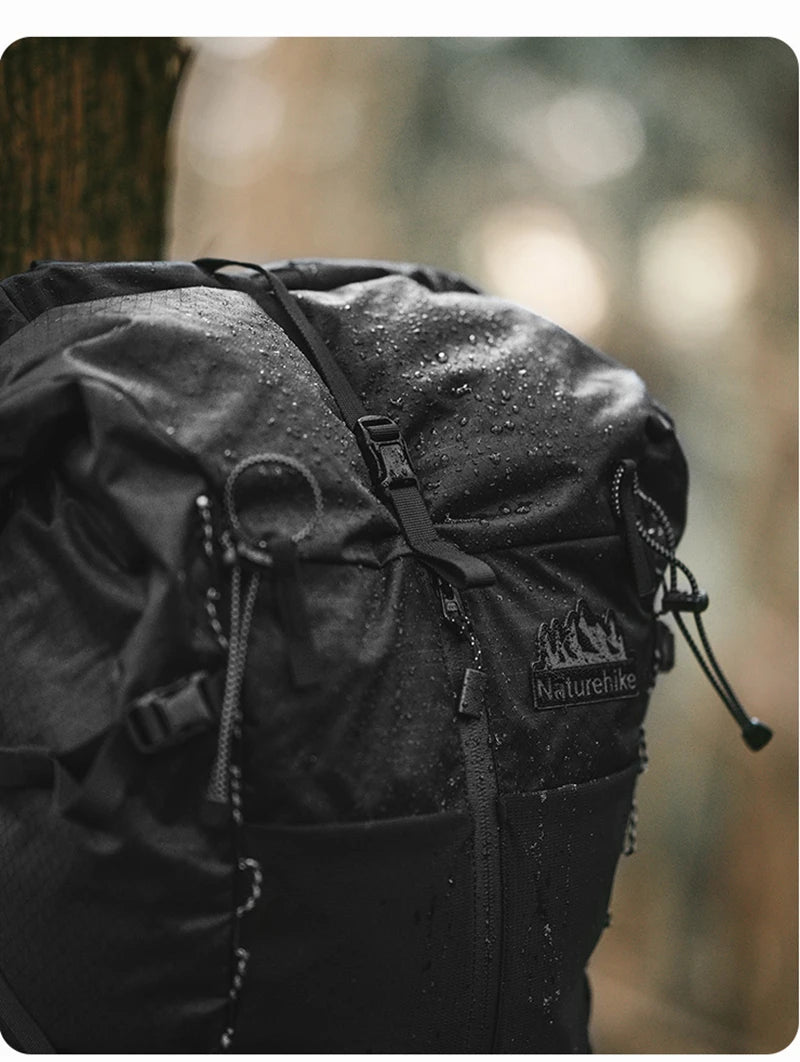 Naturehike Helium 30l Lightweight Outdoor Backpack Waterproof Breathable Hiking Camping Sports Climbing Bag With Water Bag Hole
