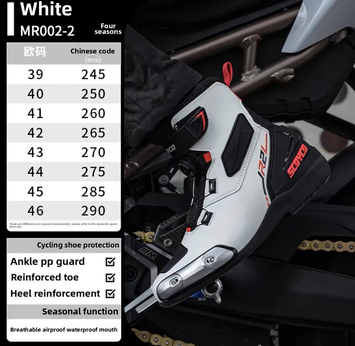 Motorcycle Boots Long Thigh Boots Men Shoes Shoe Moto Riding Shoe Man Racing Motocross Protective Gear Speed SCOYCO MR003