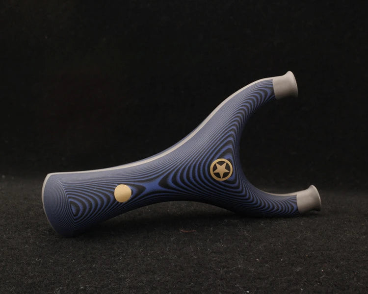 Powerful Titanium Steel + G10 Patch Slingshot Set Smooth Support Head Five-star Catapult Hunting Bow Outdoor Shooting Sport Tool