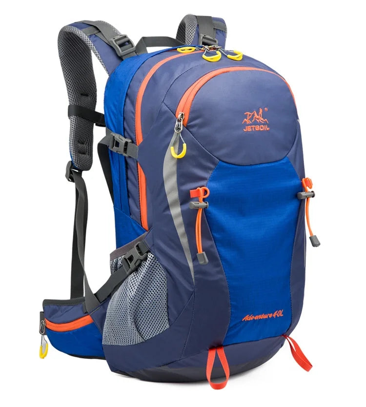 40L Splicing Style Backpack 450D Nylon Travel Bag Men Outdoor Backbag Multifunctional Hiking Mountaineering Backpack