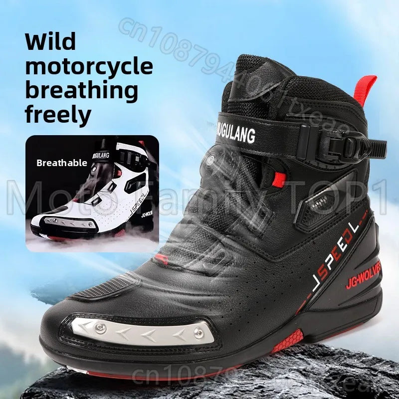 New locomotive shoes summer breathable non-slip wear-resistant riding boots outdoor riding Boots For Motorcycle 47