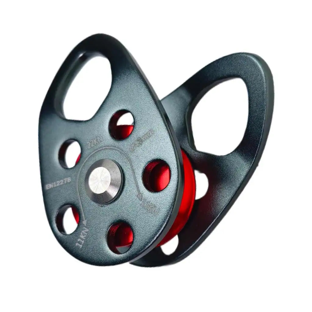 22KN Aluminum Alloy Rock Climbing Pulley Side Swing Pulley Professional Climbing Carabiner Survival Climbing Survival Gear