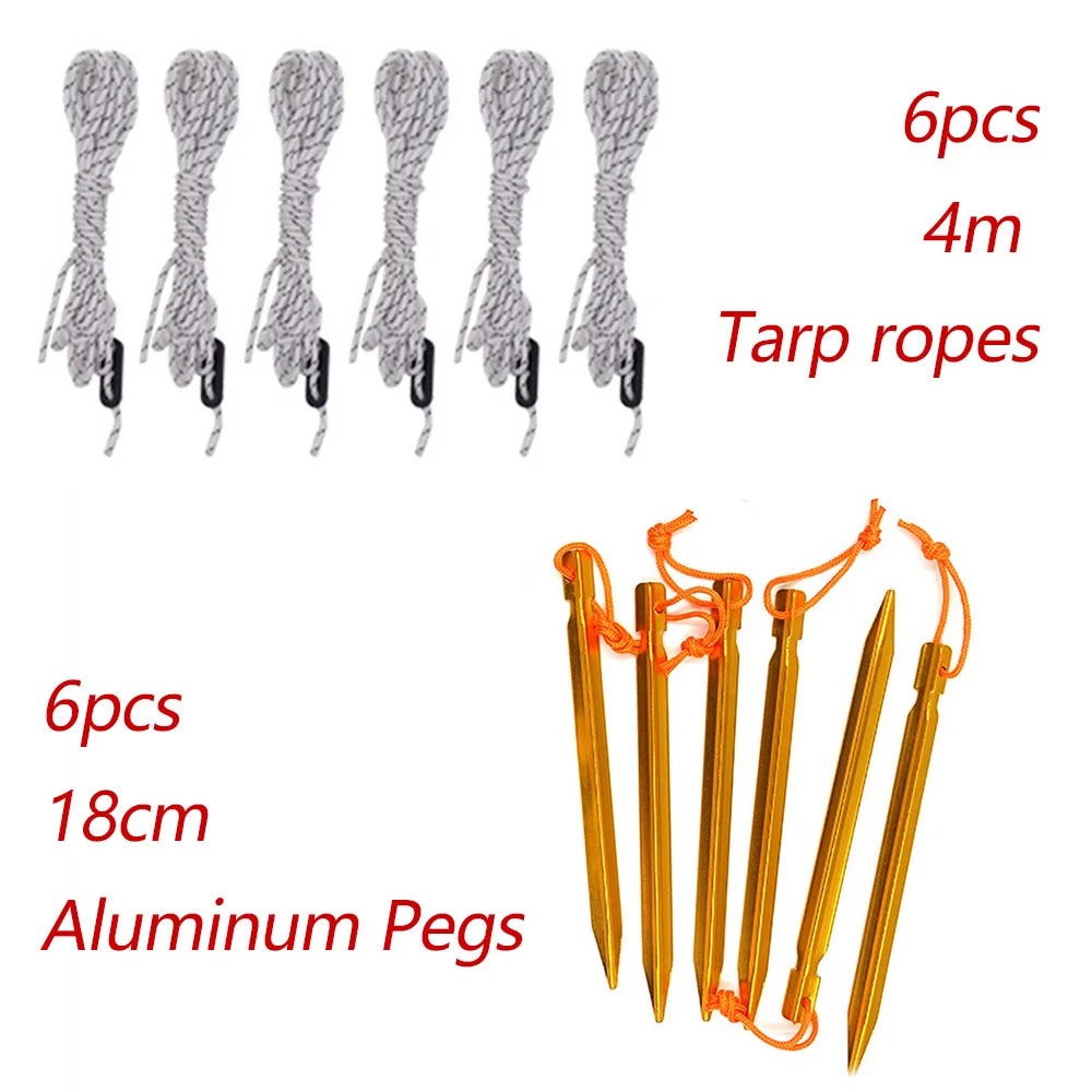 4x3m 3x3m Awning Waterproof Tarp Tent Shade Ultralight Garden Canopy Sunshade Outdoor Camping Hammock Rain Fly Beach Sun Shelter