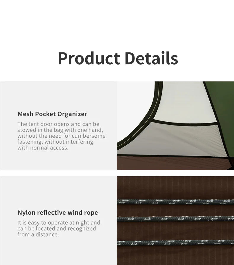 Naturehike Cloud River Pro Outdoor Camping Tent Ultralight 2 Person 20D Silicone Fabric Double-layer Waterproof Hiking Tents