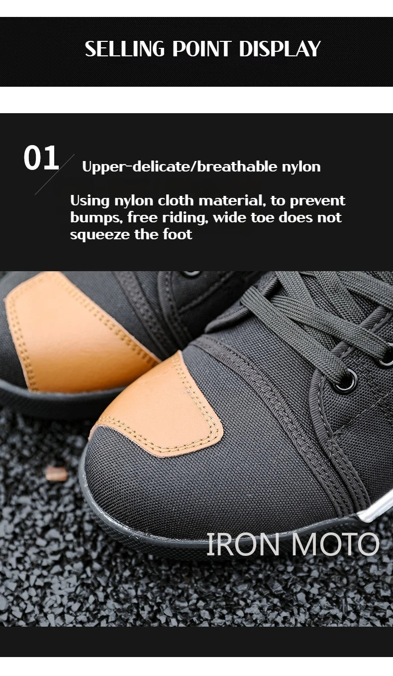 2025 Motorcycle Boots Men Motobiker Shoes Motocross Boots  Anti Fall Riding Boots for Road Racing Parkour Shoes Knight Equipment