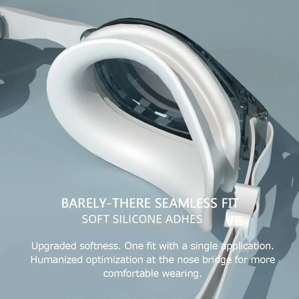 High Definition Anti Fog Swimming Goggles with Comfortable Silicone Seal Includes Swim Cap and Storage Box