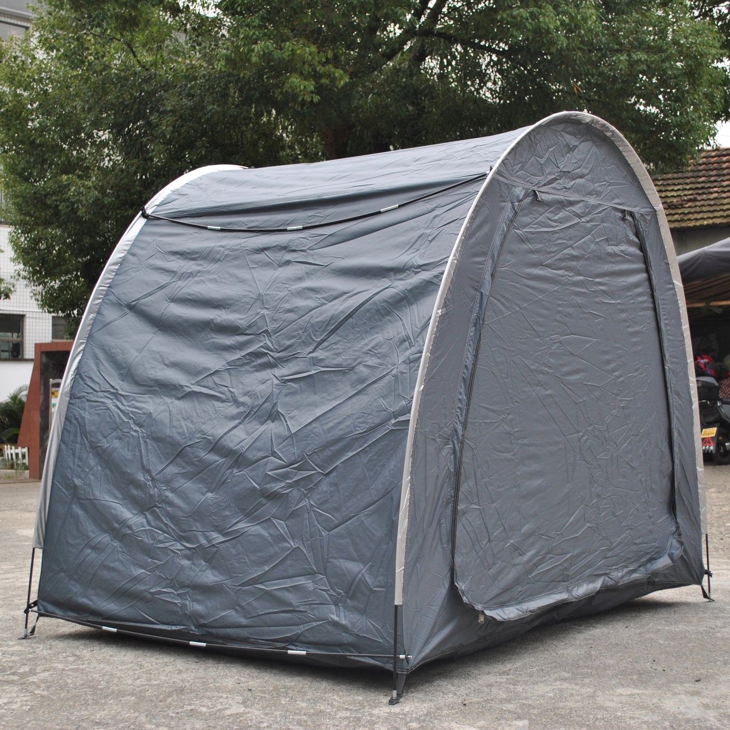 CZX-827 Advanced Bike Tent Bike Storage Shed tent,4 bikes storage tent,4 bikes tent,2 doors bigger cot bed tent,motorcycle tent