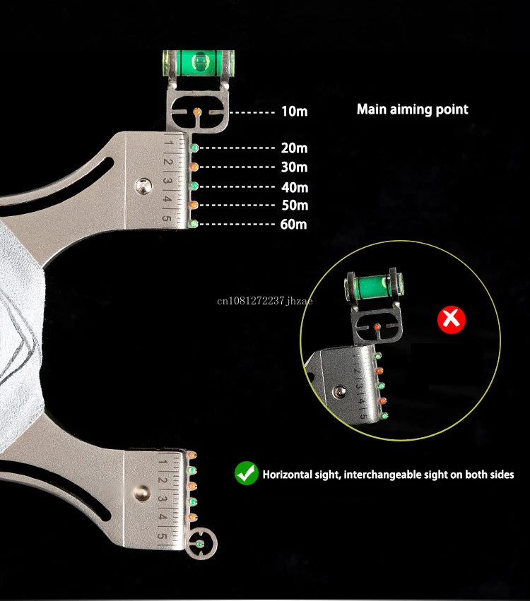 High Precision Shooting Sling Shot Stainless Steel Slingshot Powerful Sling Outdoor Flat Rubber Band Catapult Sports Accessories